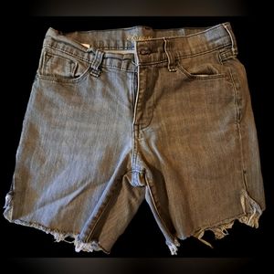 🌺🪻🌷Old Navy Sweetheart Jean Cutoffs,  DK Grey🌷🪻🌺